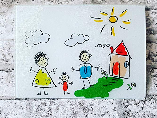 667x500 cutting chopping board with your child's favourite drawing - Chopping Board Drawing