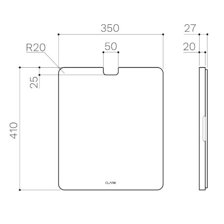 460x460 Kitchen Accessories - Chopping Board Drawing