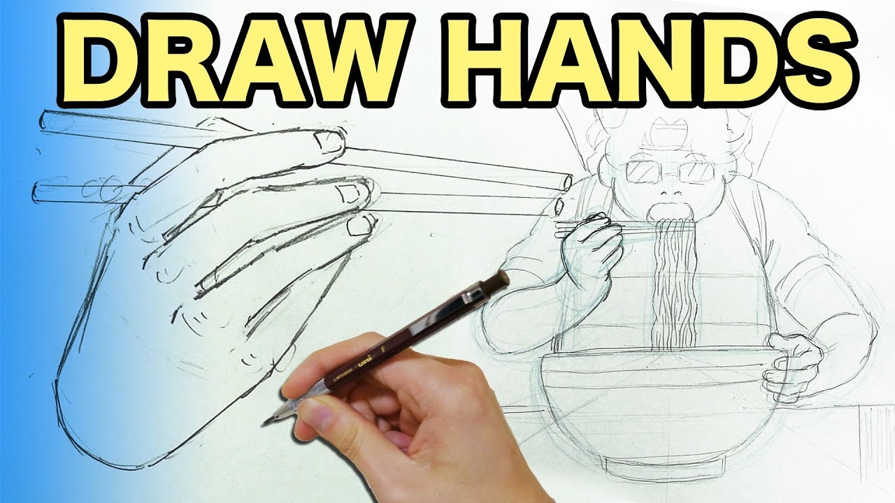 1280x720 Draw Hands The Art Of Chopsticks - Chopsticks Drawing