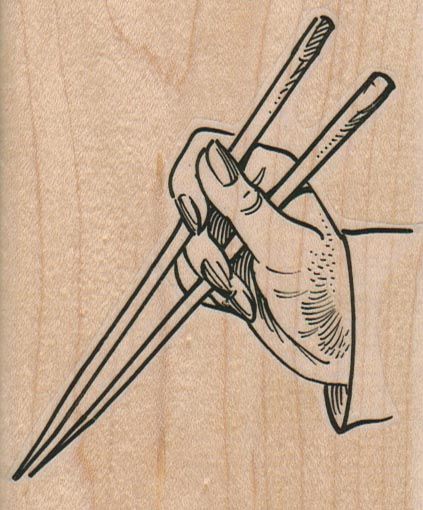 423x510 Hand Holding Chopsticks X - Chopsticks Drawing