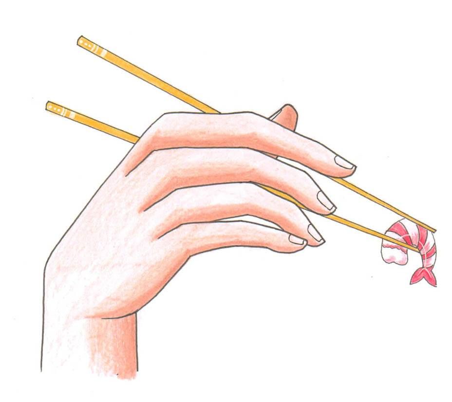 928x826 How To Draw Hand With Chopsticks Art Guides In How - Chopsticks Drawing