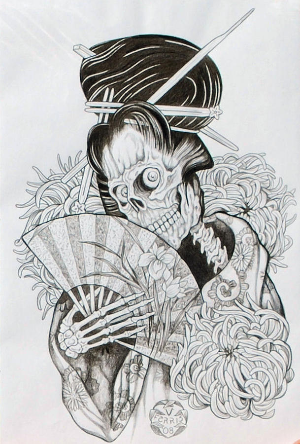 609x900 Madame Chopsticks Drawing - Chopsticks Drawing