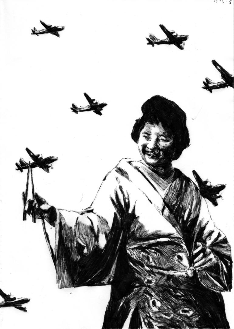 770x1082 Banzai Chopsticks Drawing - Chopsticks Drawing