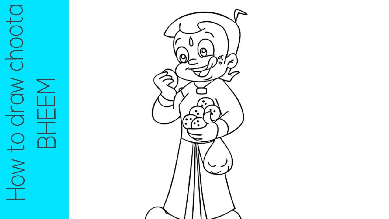 1280x720 learn how to draw chhota bheem easily - Chota Bheem Cartoon Drawing