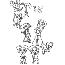 230x230 top free printable chota bheem coloring pages online - Chota Bheem Cartoon Drawing