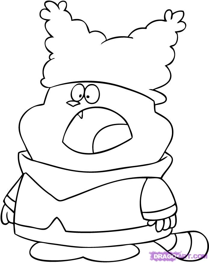 694x870 How To Draw Chowder, Step - Chowder Drawing
