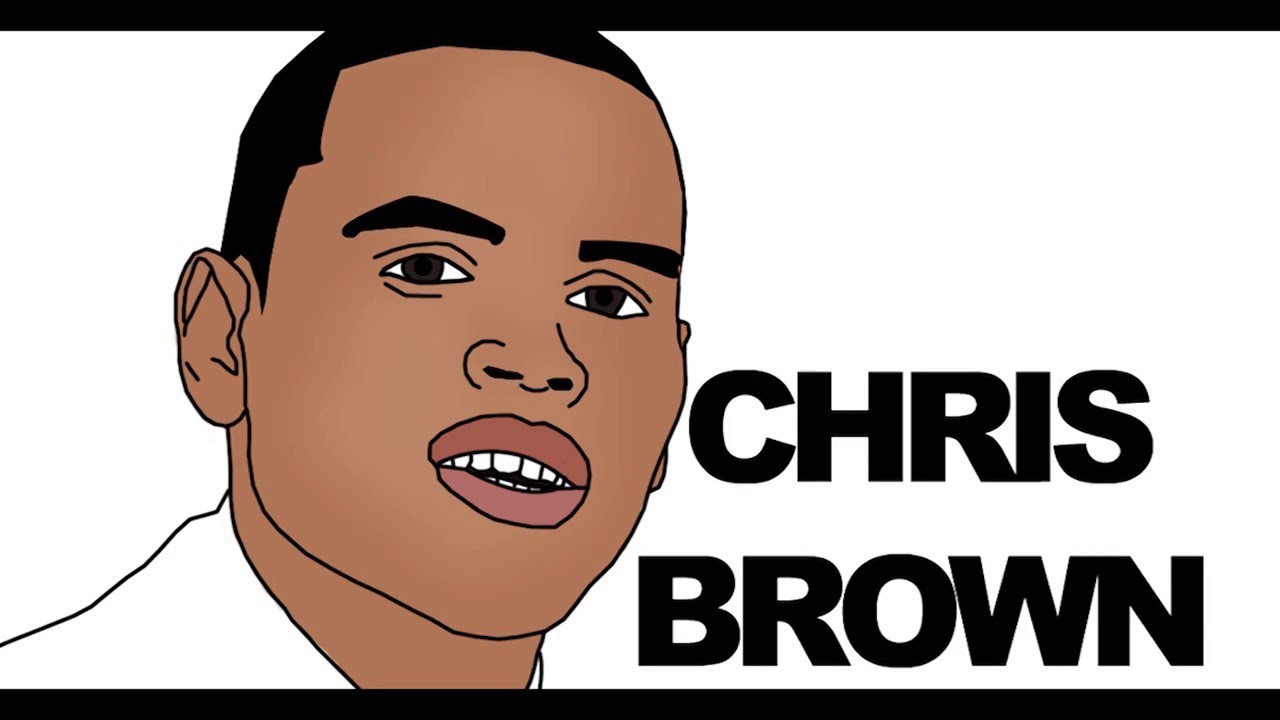 1280x720 Chris Brown Cartoon - Chris Brown Cartoon Drawing
