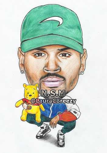 352x500 chris brown art chris brown, fan art, brown - Chris Brown Cartoon Drawing