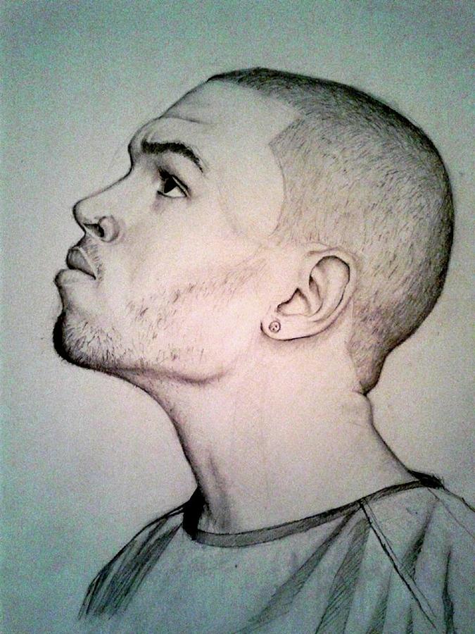 675x900 Chris Brown Drawing - Chris Brown Drawings