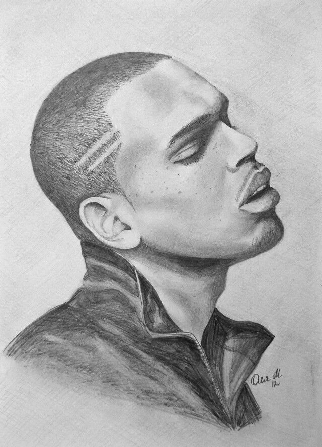 640x889 crazy chris brown drawing art chris brown drawing, chris brown - Chris Brown Drawings