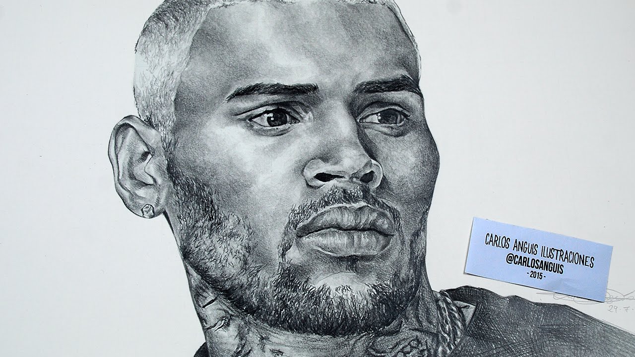 1280x720 Drawing Chris Brown - Chris Brown Drawings