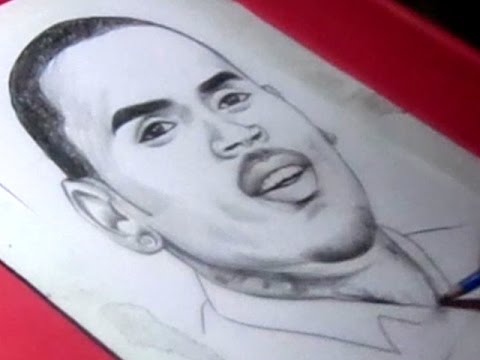 480x360 How To Draw American Recording Artist Dancer Chris Brown Drawing - Chris Brown Drawings