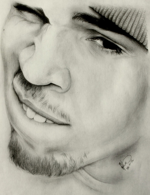 500x646 New Drawing, Please Rt - Chris Brown Drawings