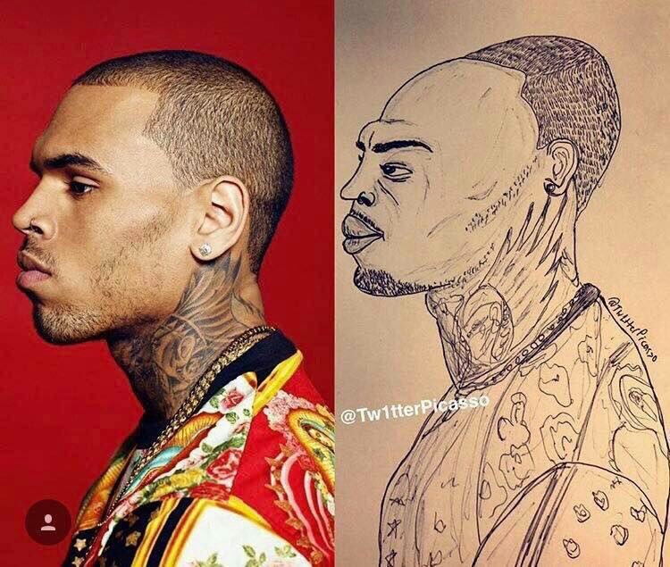750x635 Povo Zim On Twitter Zimbabwean Brighton Briss Tries To Draw - Chris Brown Drawings