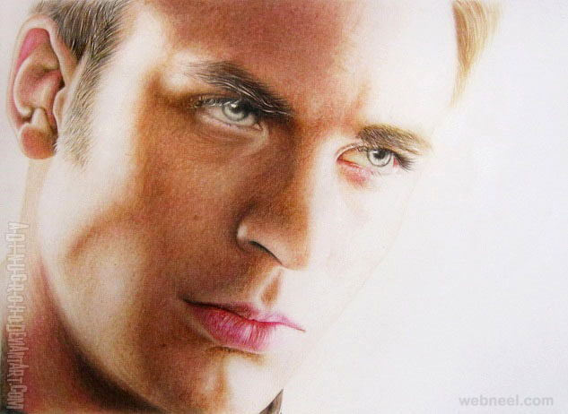 633x462 Chris Evans Photo Realistic Color Pencil Drawing - Chris Evans Drawing