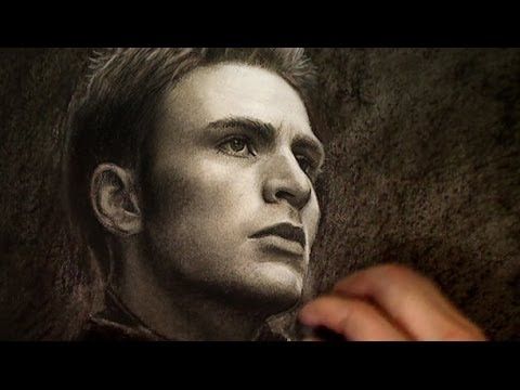 480x360 Drawing Captain America Chris Evans - Chris Evans Drawing
