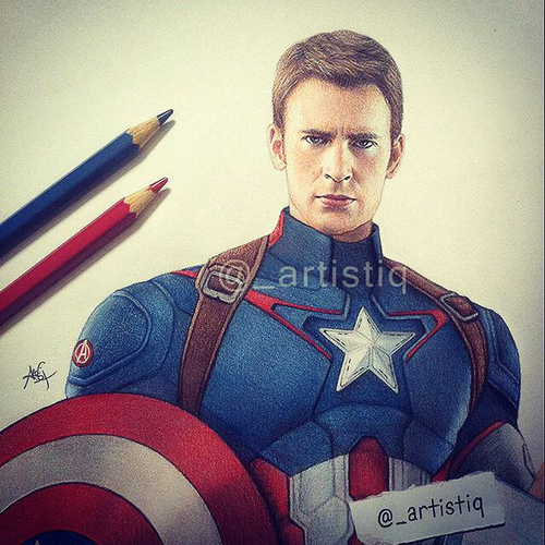 Chris Evans Drawing at PaintingValley.com | Explore collection of Chris ...