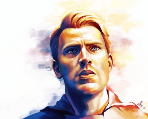 500x400 Chris Evans Drawing - Chris Evans Drawing