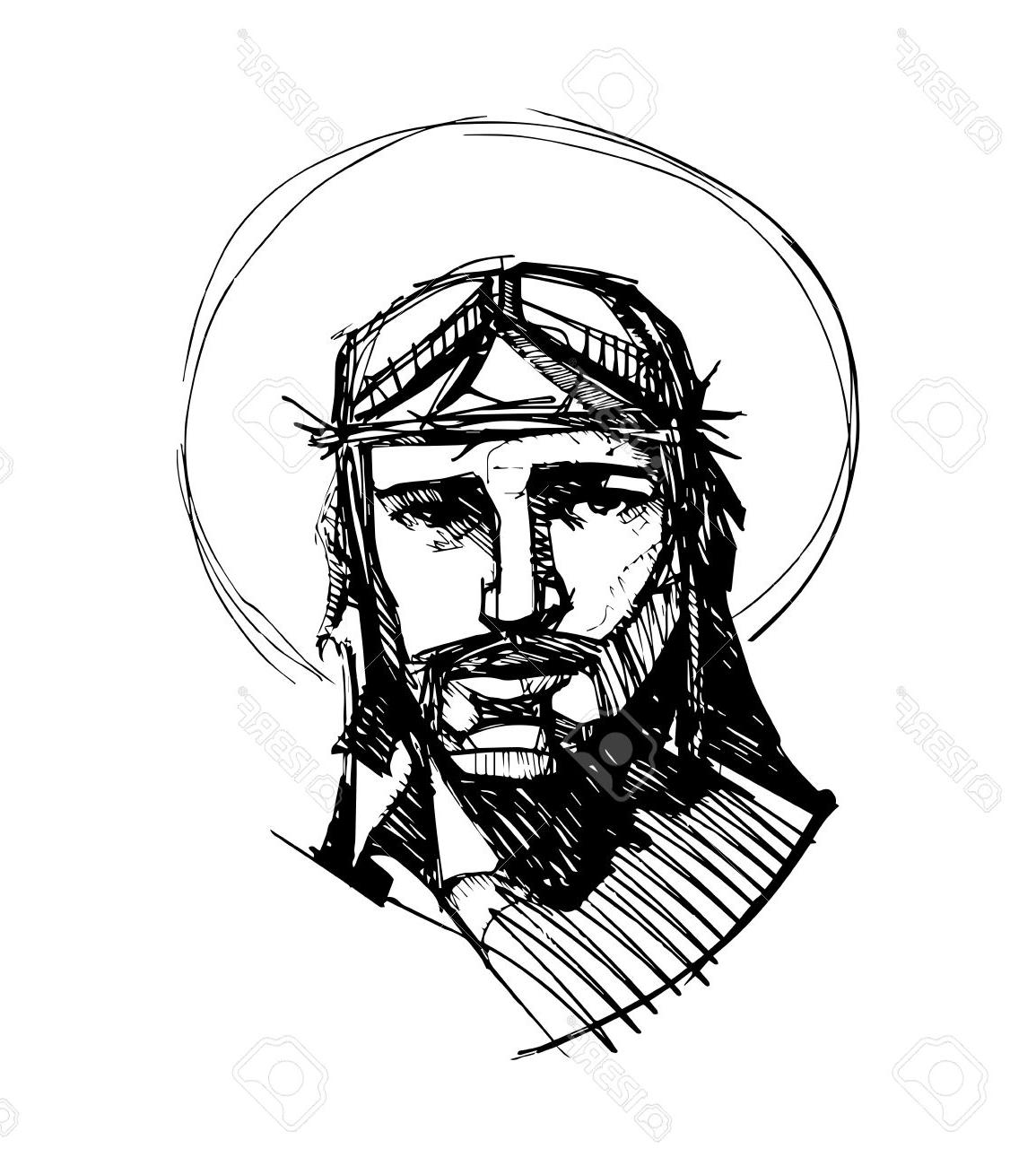 1155x1300 best hd jesus christ drawing cdr - Christ Drawing