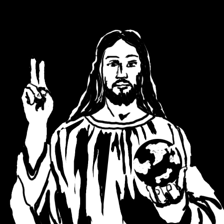 450x450 christ the king, a facing the judgment throne - Christ The King Drawing