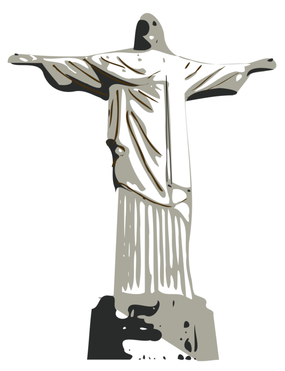 575x750 christ the redeemer statue christian cross drawing cc0 - Christ The Redeemer Drawing