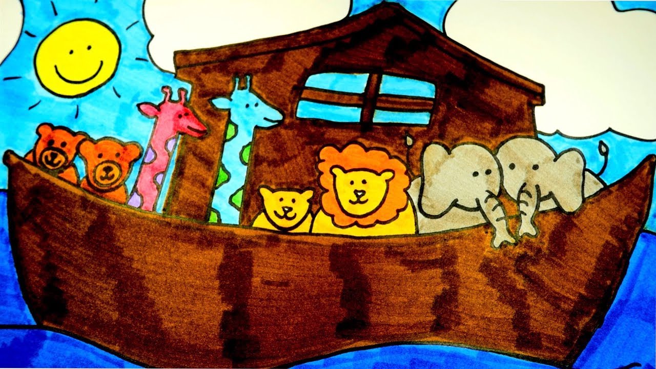 1280x720 how to draw noah's ark, christian drawings for kids - Christian Drawings For Kids