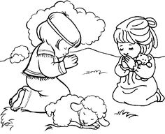 236x192 Jesus And Kids Coloring - Christian Drawings For Kids