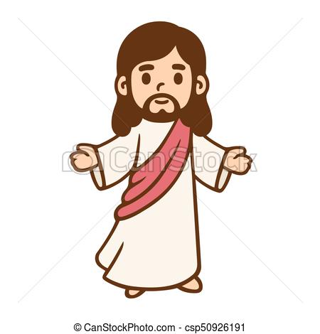 450x470 Cartoon Jesus Drawing Jesus Christ In Cute Cartoon Style - Christian Drawings For Kids