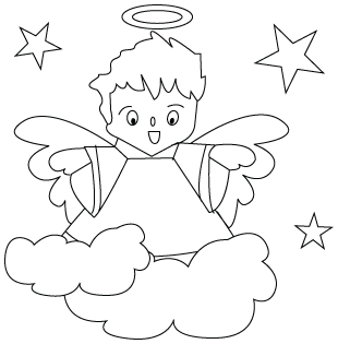 310x315 Christmas Angel Drawing Childrens Drawings - Christmas Angel Drawing