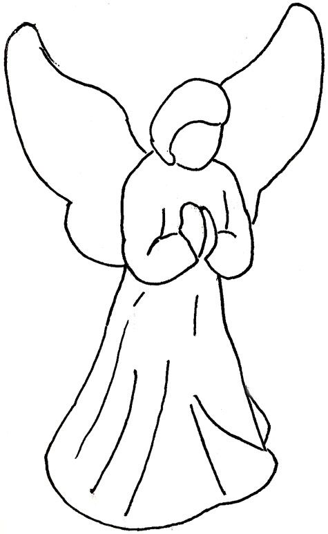 475x773 angel drawings for christmas ornaments with this one - Christmas Angel Drawing