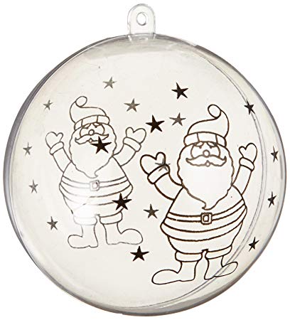 408x450 naice christmas ball ornament clear plastic fillable - Christmas Ball Drawing