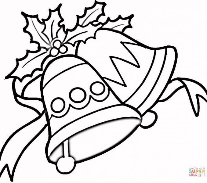 678x600 drawing bells for christmas halloween holidays wizard - Christmas Bell Drawing