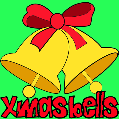 400x400 how to draw christmas bells and bow step - Christmas Bell Drawing