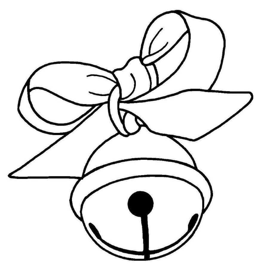 884x899 jingle bell drawing at getdrawings fresh of christmas coloring - Christmas Bell Drawing