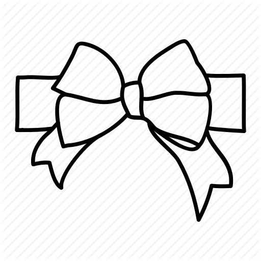 512x512 christmas, christmas bow, christmas ribbon, holiday, noel, winter - Christmas Bow Drawing