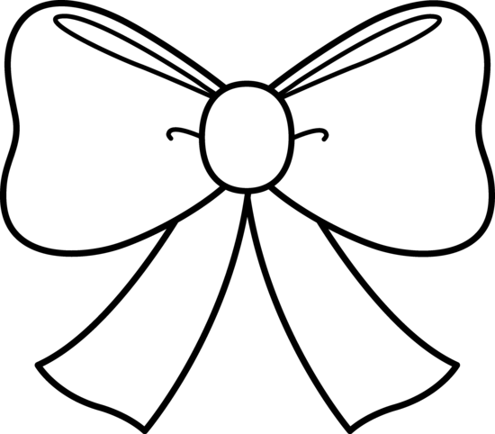550x482 christmas bow coloring pages cute bow coloring - Christmas Bow Drawing