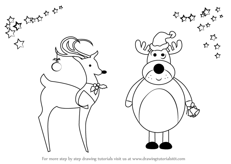 800x568 Learn How To Draw A Christmas Card - Christmas Card Drawing