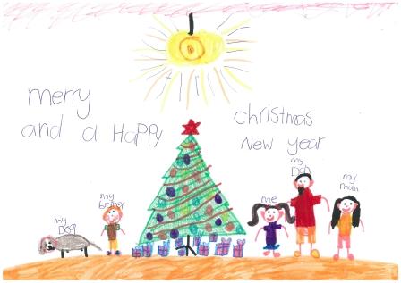 448x317 Cbhs Christmas Card Drawing Competition Winner - Christmas Card Drawing