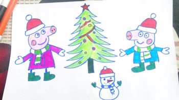 350x197 Picture - Christmas Celebration Drawing