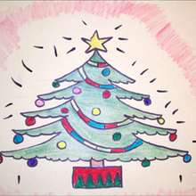 220x220 How To Draw Christmas - Christmas Children Drawing