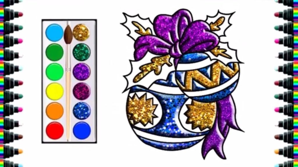 1024x576 How To Draw Christmas Decorations For Children - Christmas Children Drawing