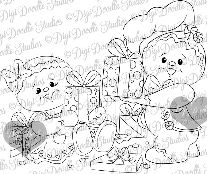 675x567 digi doodles jacks ginger ginger spice's christmas day digi - Christmas Day Drawing