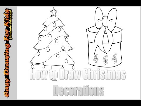 480x360 How To Draw Christmas Decorations - Christmas Decorations Drawings