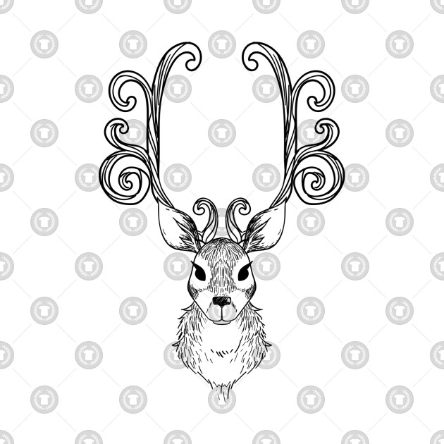 630x630 Christmas Deer Graphic - Christmas Deer Drawing