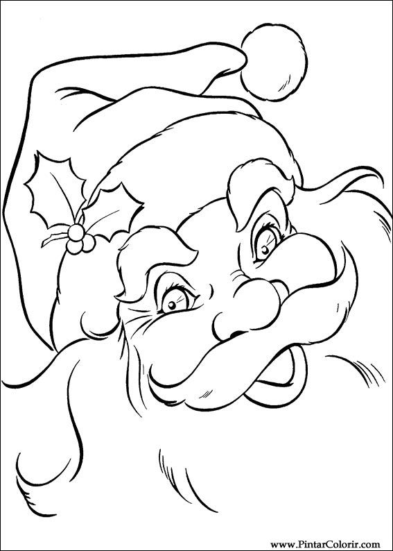 567x794 Drawings To Paint Colour Christmas - Christmas Design Drawing