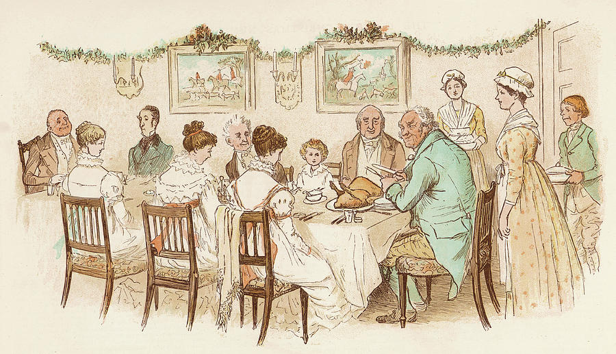 900x517 Eating Christmas Dinner Date Drawing - Christmas Dinner Drawing