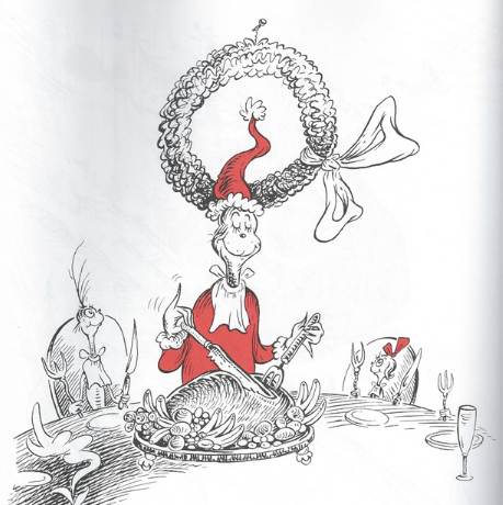 459x460 Grinch Christmas Dinner - Christmas Dinner Drawing