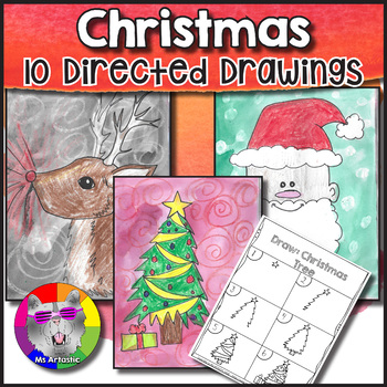 350x350 christmas directed drawings worksheets teaching resources tpt - Christmas Directed Drawing