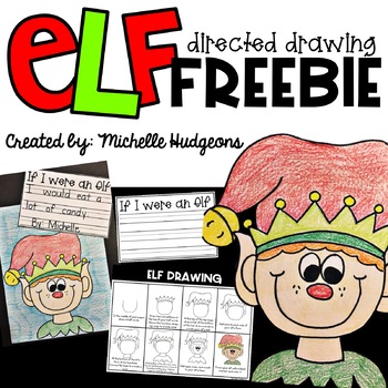 350x350 christmas free elf directed drawing - Christmas Directed Drawing