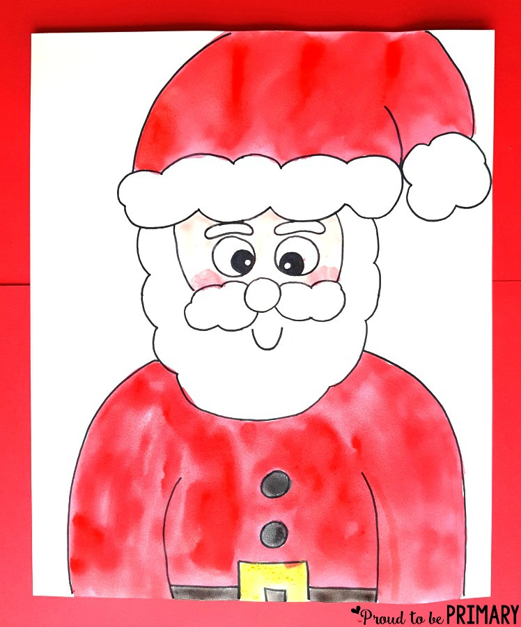 748x900 Santa Claus Drawing - Christmas Directed Drawing